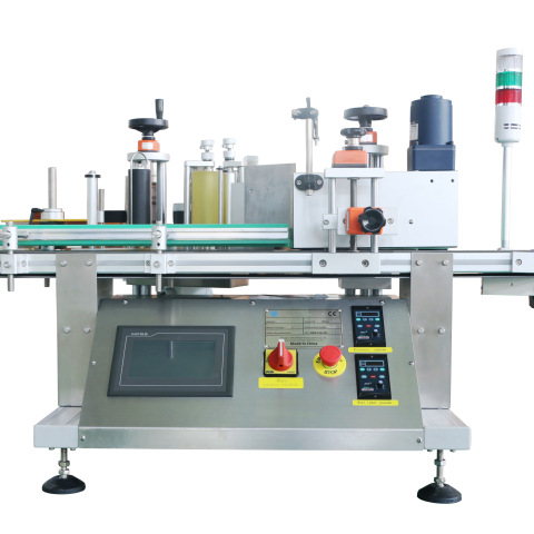 Hero Brand Square Bottle Wrap Round Machinery Automatic Wine Ear Dropper Chili Sauce Can Side Flat Plastic Bag Labelling Machine 