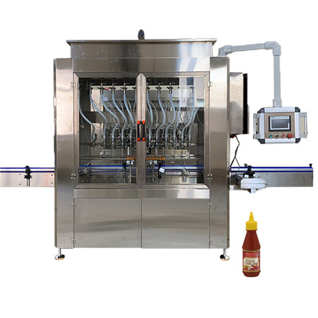 Olivenoljeflaskepåfyllingsmaskin med PLC-kontroll 