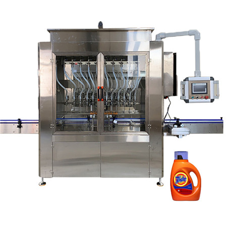 Automatisk rengjøring Løsemiddel Vaskemaskin Væske Overflow Gravity Filling Capping Merking Emballasje Emballasjemaskin 