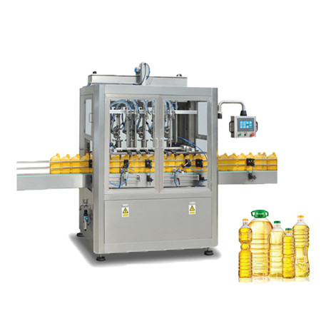 Automatisk 0,5L-5L kjæledyrglassflaske solsikke grønnsak spiselig olivenfyllingsutstyr produksjonslinje tapping emballasje emballasje maskin 
