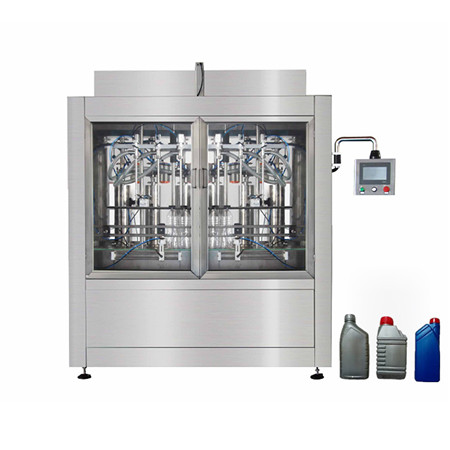 2019 Siste flytende drikke drikkesaftpåfyllingsmaskin, halvautomatisk 8 dyse varmeforseglingspåfyllingsmaskin for vannmelk. 