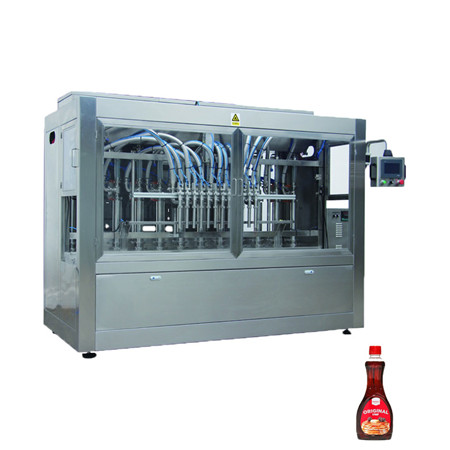 2019 Siste flytende drikke drikkesaftpåfyllingsmaskin, halvautomatisk 8 dyse varmeforseglingspåfyllingsmaskin for vannmelk. 